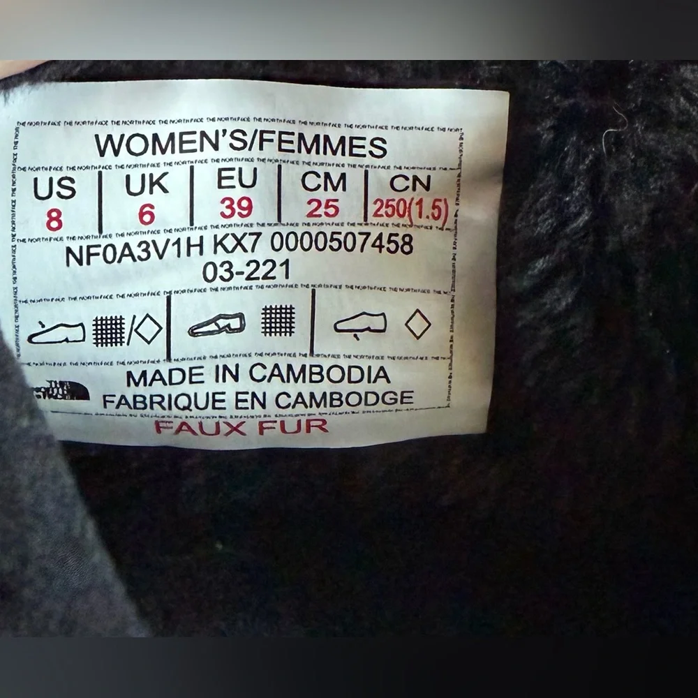 Women’s The North Face Thermoball Traction Mules Size 8 - Picture 2 of 6